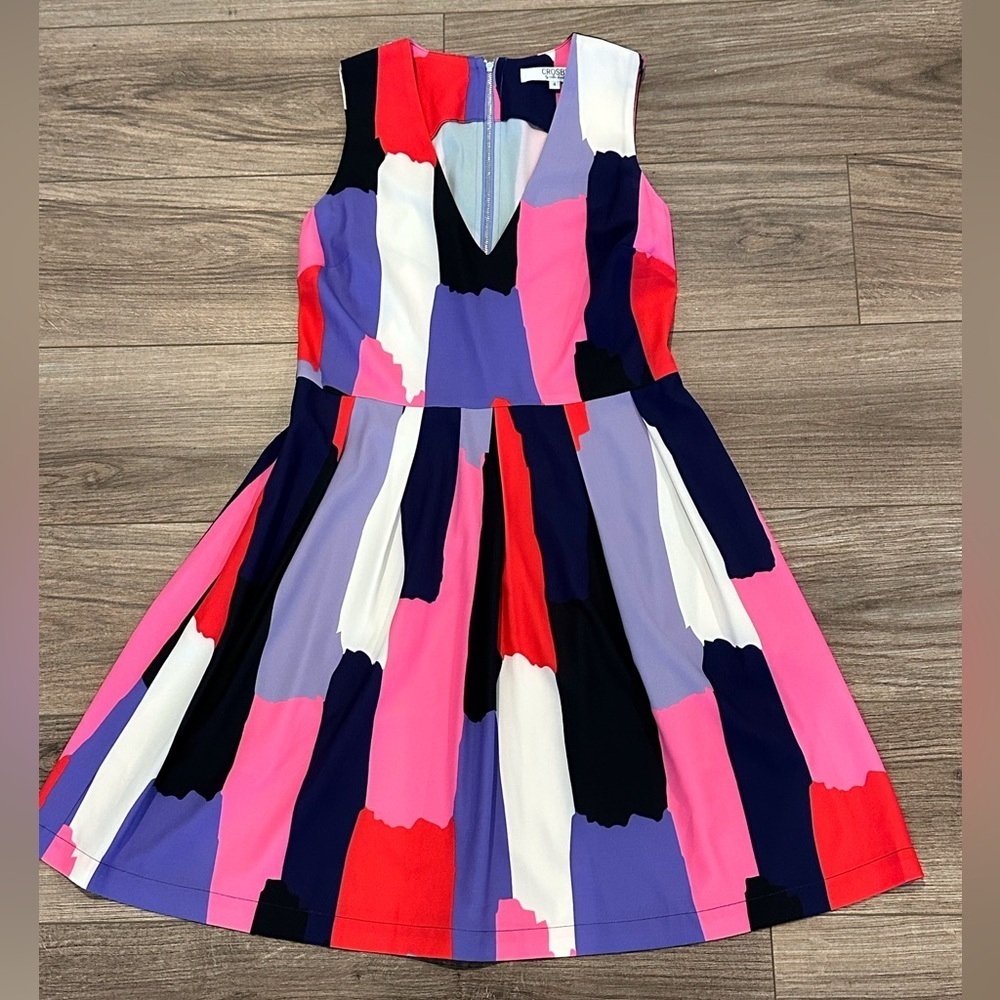 NWOT! Crosby by Mollie Burch Kristie Pink and Purple Fit and Flare Dress